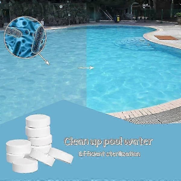 50 stk. klordioxidtabletter til vandklarer til swimmingpool