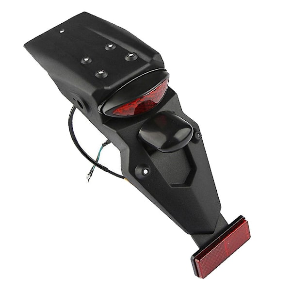 Universal Motorcykel Bagskærm Mudguard Med LED Baglygte Til Yamaha Mudguard LED Brems Baglygte Bremslys - Motorcykel Mudguards