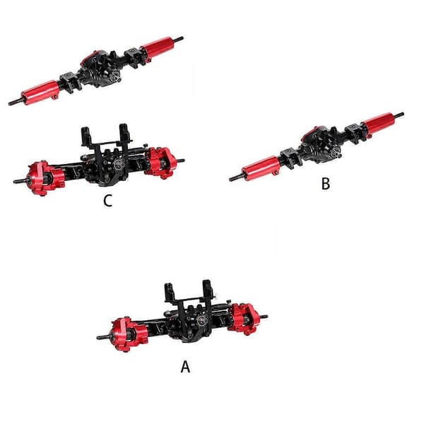 SCX10 RC Forreste/Bagerste Drivaksel Kraftige Lejesæt Erstatning til RC til C Rear drive shaft