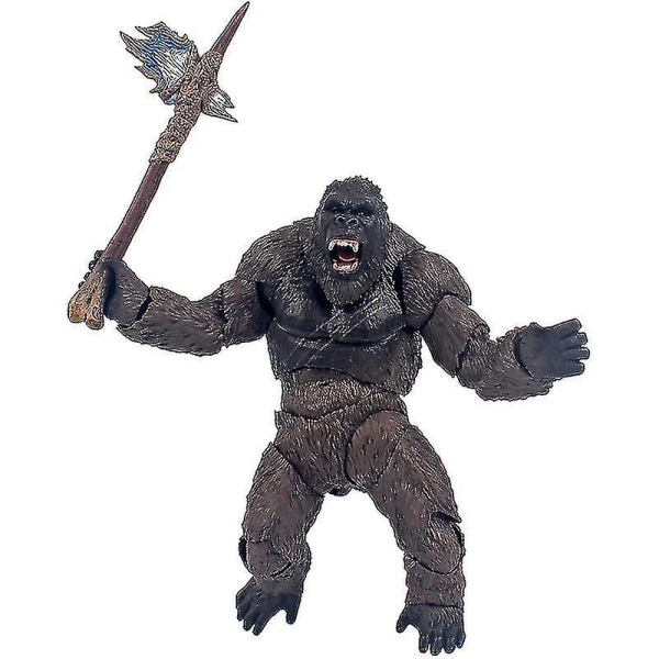 2021 King Kong vs Godzilla Gorilla Monster Model Pvc Animal Figures Toy Birthday (xq)