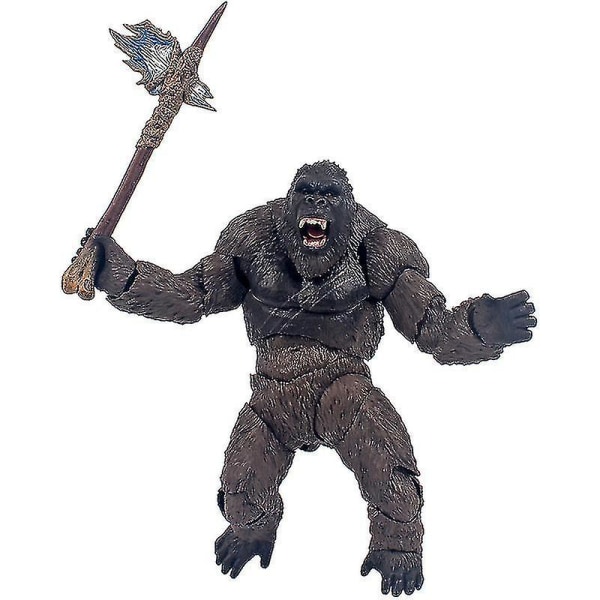 2021 King Kong vs Godzilla Gorilla Monster Model PVC Animal Figuurit Lelu Syntymäpäivä (xq)