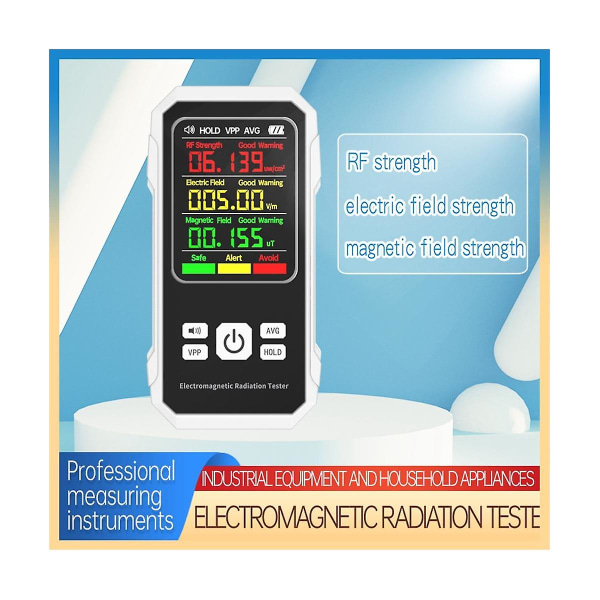 Elektromagnetisk strålingsdetektor Elektrisk magnetfelt tester måler Rf styrke detektionsenhed
