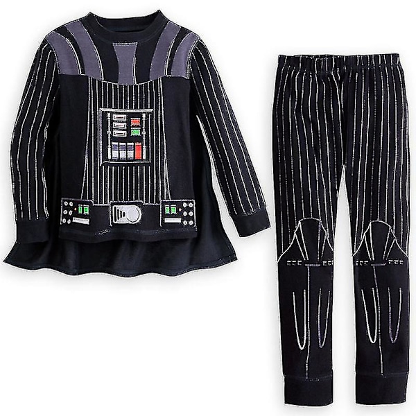 Tähtien sota Darth Vader Darth Vader -pyjamat Loungewear Poikien pitkähihaiset pyjamaset 140