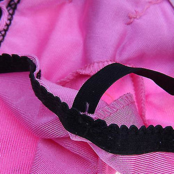 Sexiga herrunderkläder Nyhet G-string Påfågelpung - Rosa februari2