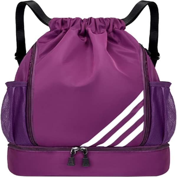 Drawstring Bags, Waterproof Gym Bag for Kids, Large Drawstring Pouch, Athletic Drawstring Backpack for Gym, Unisex PE Bag yellow