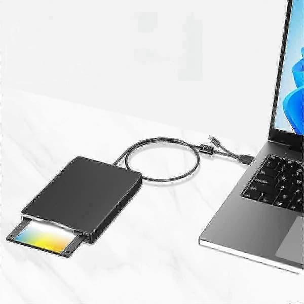 Eksternt USB-C diskettedrev, dobbelt interface, 1.44MB 3.5-tommer, Plug and Play, kompatibel med USB-C bærbare og stationære computere