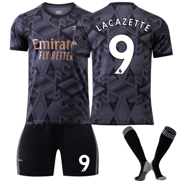 22/23 New Arsenal trøjesæt Voksen fodboldtrøje Træningsdragt LACZETTE LACZETTE  9 Kids 16(90-100CM)