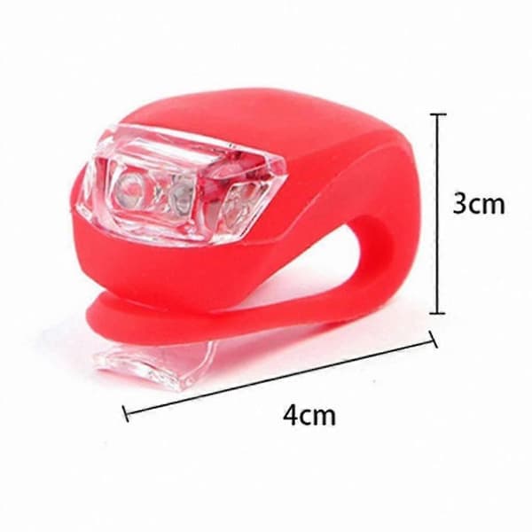 Silikon Groda LED Cykellampor Set - Främre och Bakre Cykellampor för Landsvägs- och Mountainbikes
