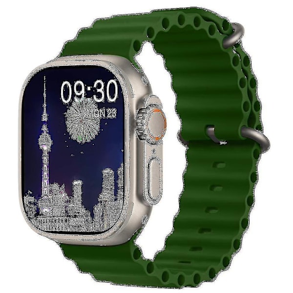 Hk8 Pro Max Ultra Herr 49mm Amoled Skärm Kompass Nfc Smartwatch