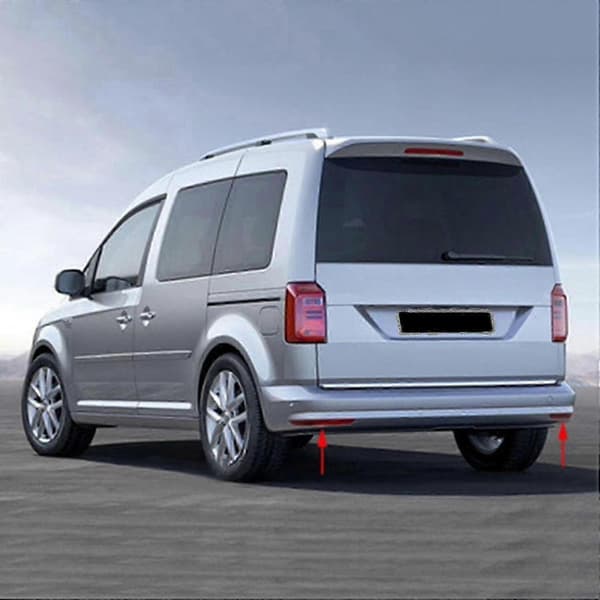 Bakre stötfångarreflektorpanel kompatibel med Caddy 2016- och framåt Reflexkåpa