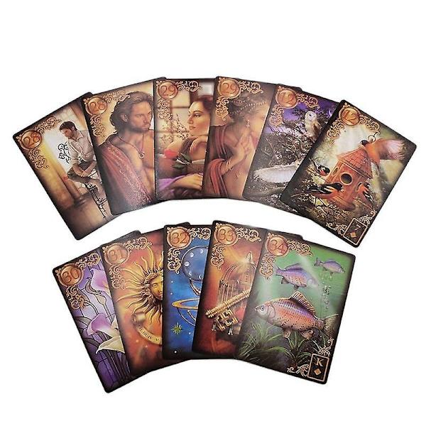 Reverie Lenormand Tarot -pakka 47 kortin setti Kohtalon ennustaminen Tarot -korttipeli Täysi englanninkielinen versio Lautapelit Online-opaskirjan kanssa