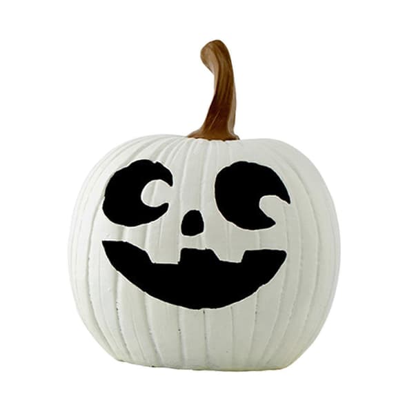 Halloween Gresskar Dekor Høst Simulert Gresskar Thanksgiving Bordplate Ornament white
