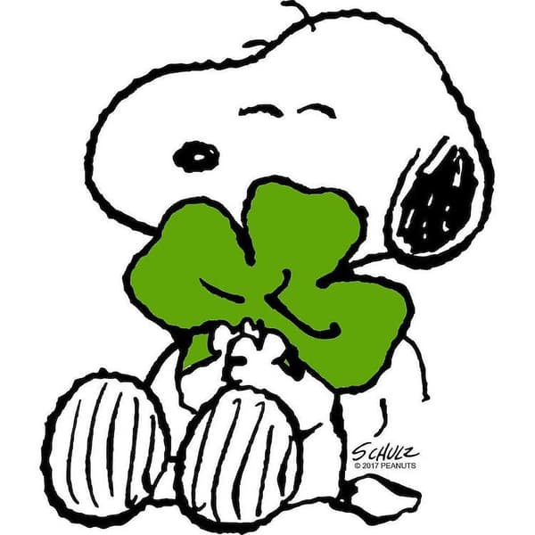 CafePress - Snoopy Kramar Klöver - 11 oz Keramisk Mugg - Nyhet Kaffe Te Kopp -NDJ111