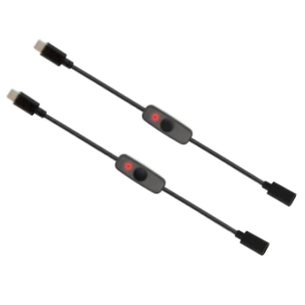 S Usb Type C Med Indikator Til Fe Usb-c Forlengelseskabel S For Raspbe *chyi