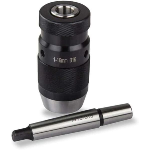 1-16mm B16 Nøglefri Borepatron Nøglefri Borepatron til Drejebænk Black