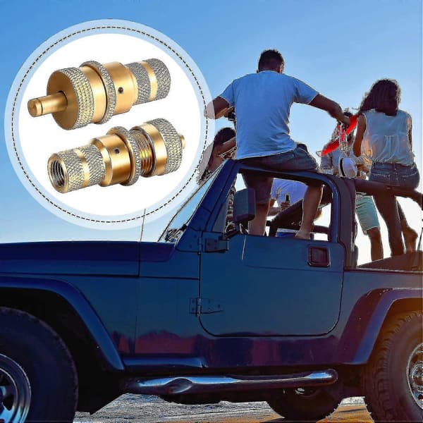 4 stk. Offroad Messing Dæk Udluftningsmaskine S Sæt Automatisk 6-30psi Dæk Dæktryks Aflastningsventil Def (sammenfiltring)