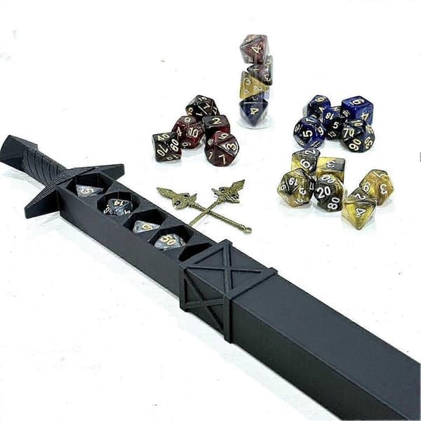 2026 DND Terninger Julekalender - 24 Dager Nedtelling til Jul med Polyhedrisk Terning Sett Bordspill for Dungeons & Dragons