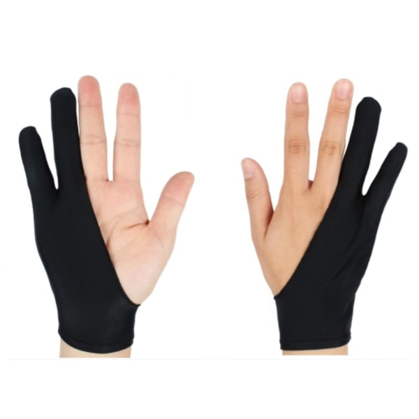 2 st rithandske, konstnärshandske för iPad ritplatta, handske för handavvisande digital konst, bra för vänster och höger hand
