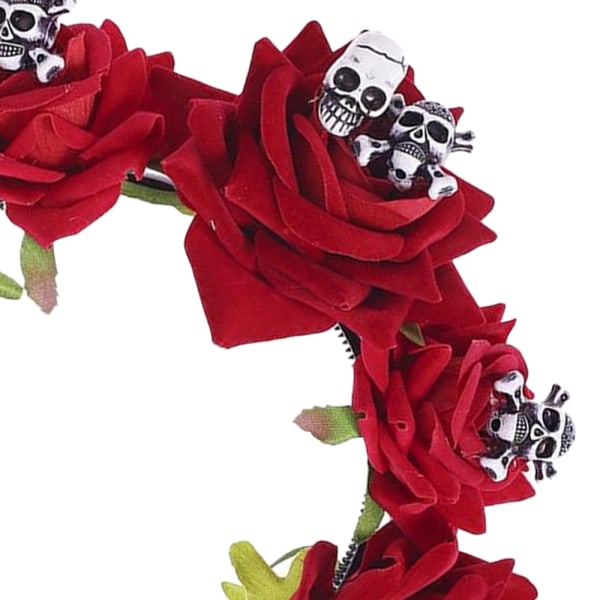 Halloween Skull Pannband Day of the Dead Dräkt Flower Crown