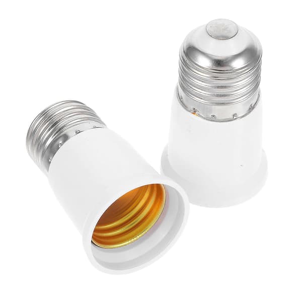2st Glödlampssockelförlängare E27 Ljusadapter Förlängning Lamphållaradapter Glödlampssockelförlängning LED-glödlampsbasadapter Lampbytesockel f