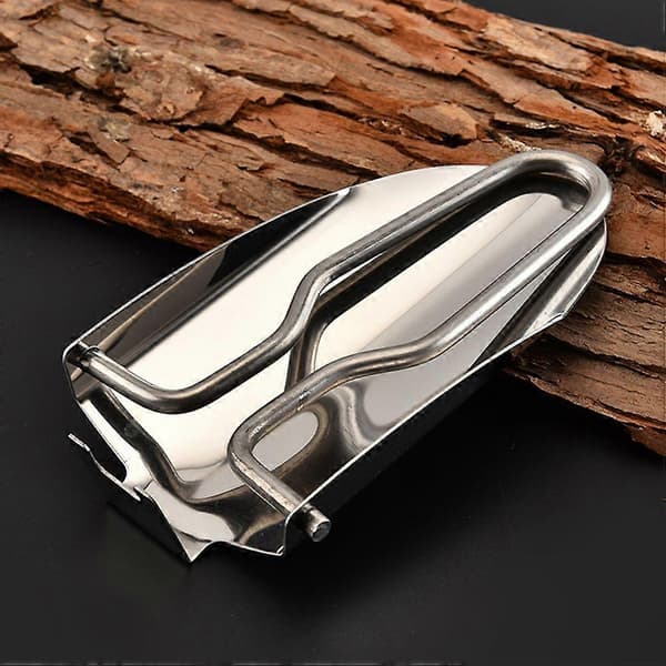 Haveskovl Mini Foldeskovl Rustfrit Stål Bærbar Spatel til Have Camping Udendørs Strandbrug Silver 22X6.5cm