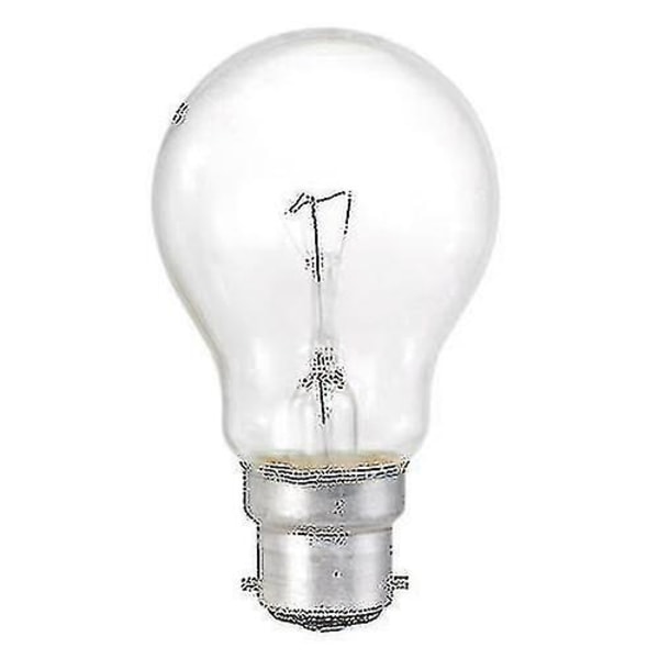 10 Pack 60w Bc B22 Clear Classic Light Bulbs, Bayonet Cap