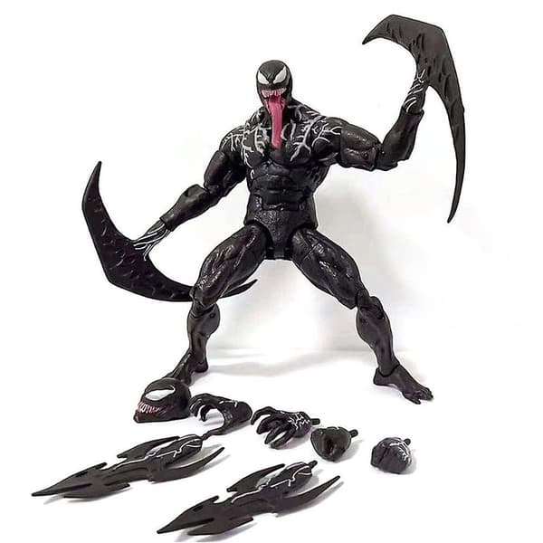 Venom Spider-Man Actionfigur Leksak Yamaguchi Marvel Legends Serie Samlarmodell Med Utbyteskit