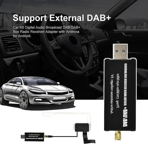 Dab/dab+ Radio Til Bil Android Multimedieafspiller System Universal Car Dab Radiomodtager Tuner Usb