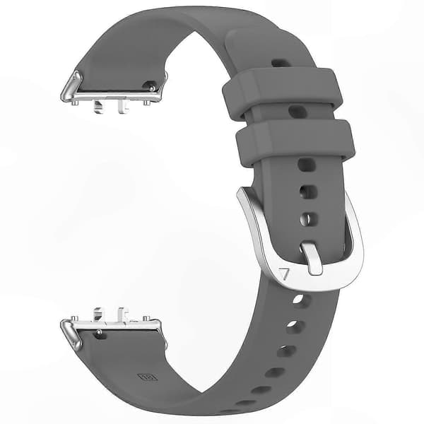Blød silikone erstatningsrem til fitness-tracker-kompatible enheder Dark grey