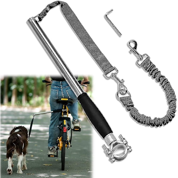 Retractable Bicycle Dog Leash, Hands-free Bicycle Leash For Pet Dogs-YuJia