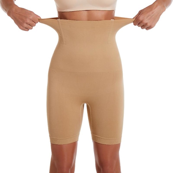 Underkläder Hög midja Kvinnor Butt Lifter Trosor Body Shapewear Hip Enhancer Shorts Slimming Apricot 3XL-4XL