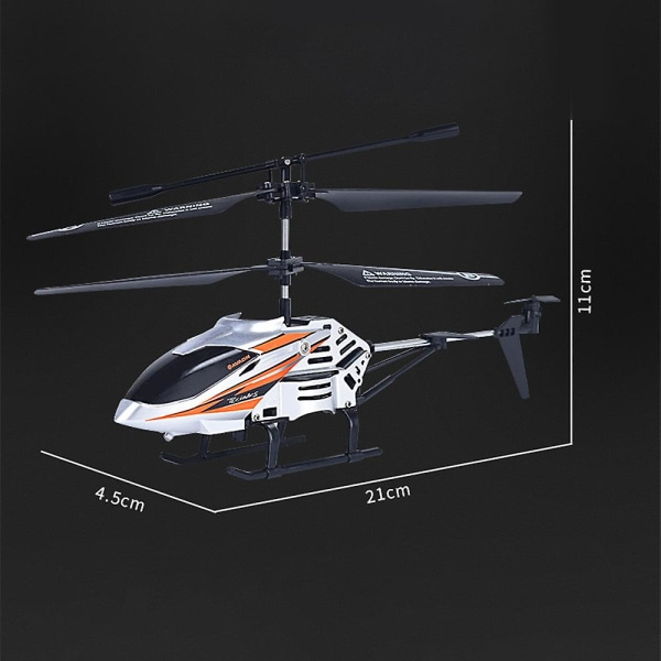 Mini RC Helikopter Suspension Induction Flygplansleksaker Silver
