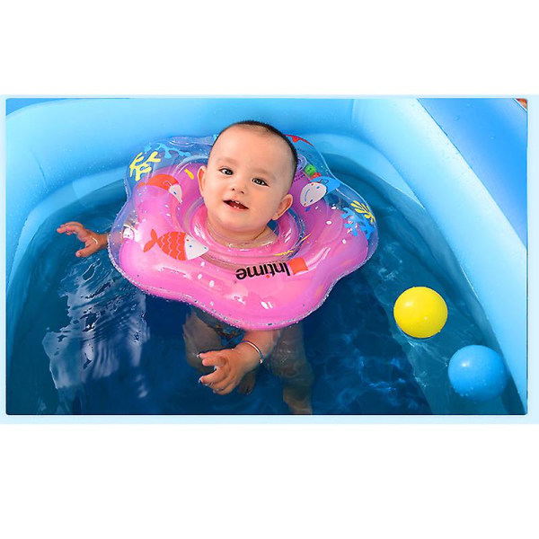 Baby simring, uppblåsbar simhjälp Säker passform baby blue 8.5cm