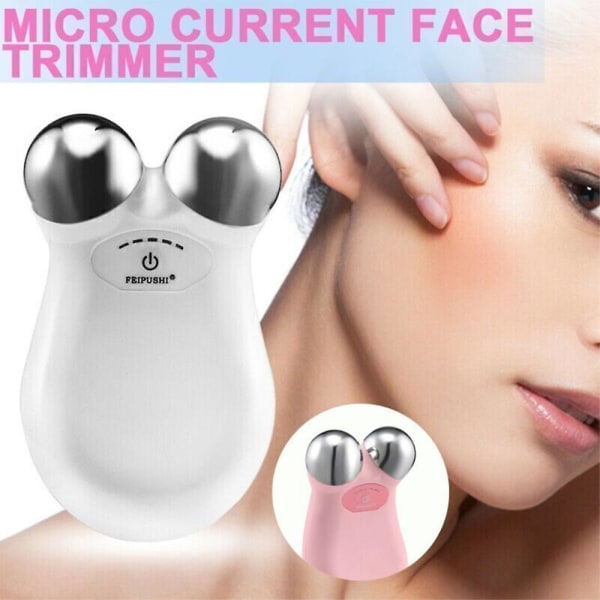 Face Skin Ems Microcurrent Tightening Lifting Device Massager Facial Beauty Machine Pink