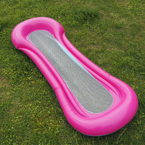 PVC uppblåsbar flytande säng rad luftmadrass solstol sommar vattensportleksaker