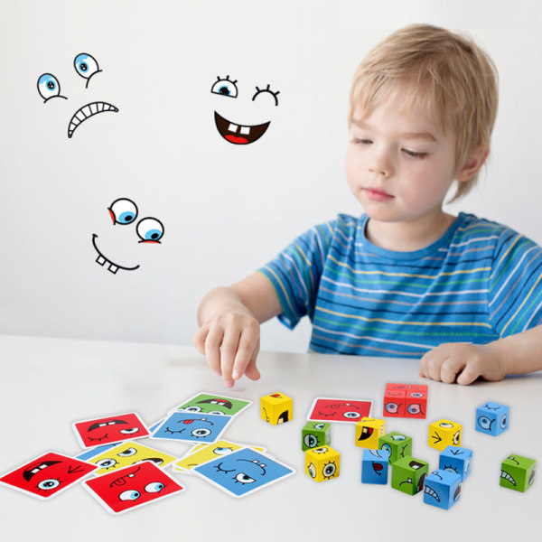 Barns ansiktsförändrande Rubik's cube toy