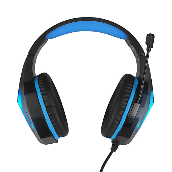 Gaming Headset PC med mikrofon J5 (USB - 3,5 mm - blå) blue