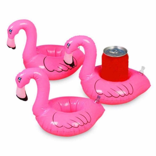 3st Flamingo flytande dryckeshållare Party Summer Beach Toy