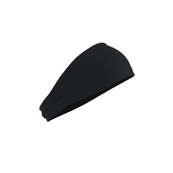 Träningspannband för unisex -sporter - brett pannband Yoga gymtillbehör Elastiskt pannband (multi ) black