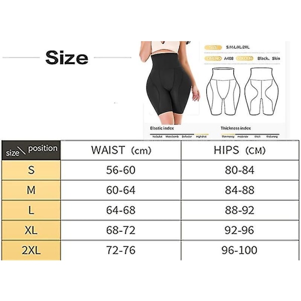 Kvinnor Shaper Shorts Kvinnor Butt Lifter Shorts Shapewear Smal midja Buksbyxor (multi ) NUDE L