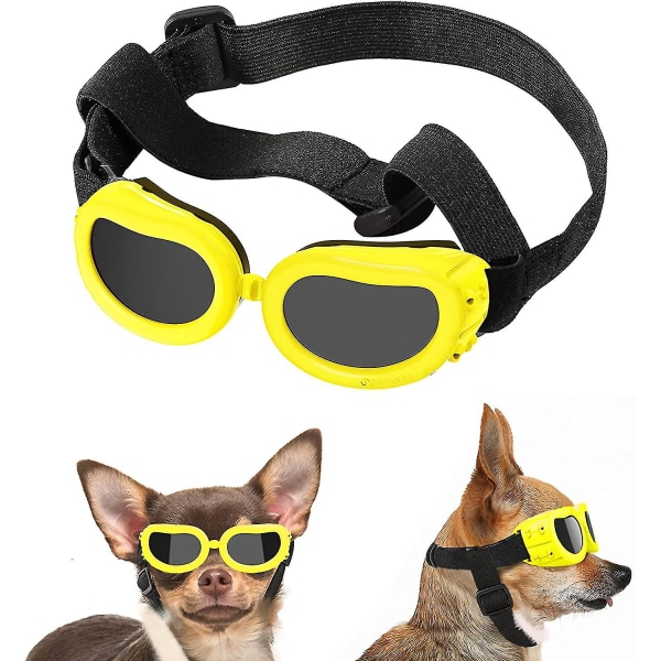 Hundsolglasögon UV-skyddsglasögon Ögonskydd yellow