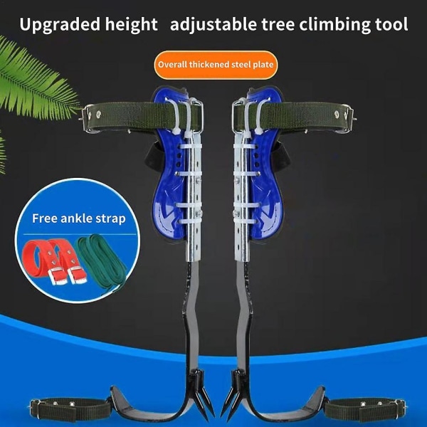Uppgradera justerbar höjd Trädklättringsverktyg Spikbälte Säkerhetsbälte Tillbehör för klätterträdstativ A