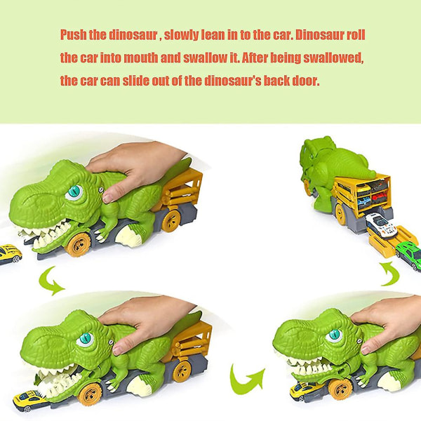Dinosaur Transport Lastbil Carrier Leksak Set