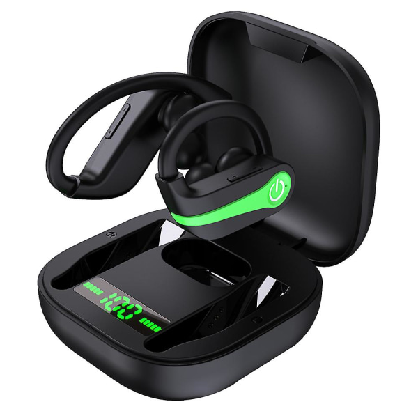 Trådlösa hörsnäckor, Bluetooth 5.1 Sport Trådlösa hörlurar Ip7 Vattentätt Headset För Run Gym Sport Gräsgrönt Grass green