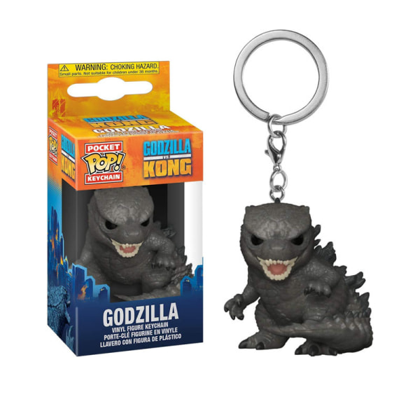 Nyckelring anime docka, samlarobjekt tecknad väska nyckelring, hängsmycke väska smycken present Godzilla