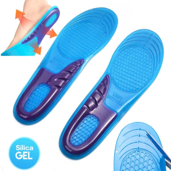 Elastiska innersulor Arch Support Shoe Pad Running Gel Insoles L