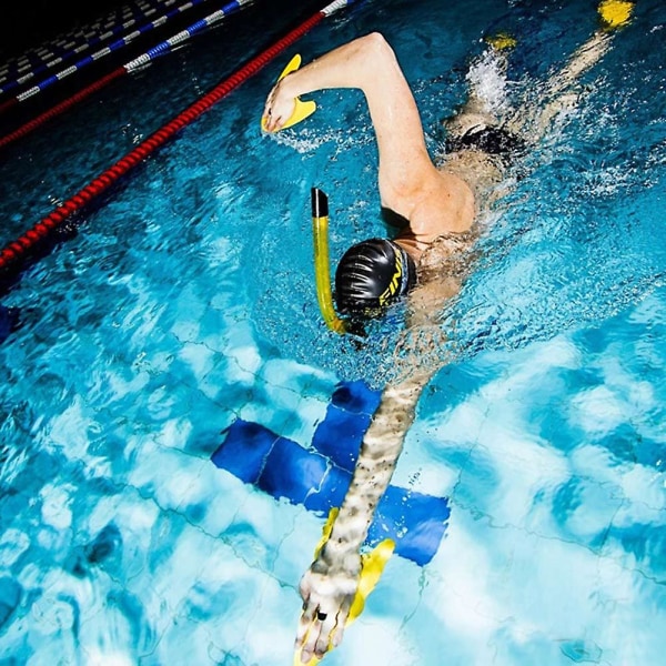 Dykning Snorkel Simning Silikon Andningsslang Simning Dykning Träning Tillbehör blue