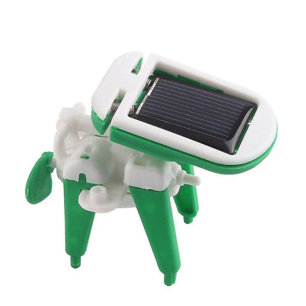 Flygplansrobot Barns vetenskapsleksak 6 i 1 solar gör-det-själv-sammansättning Flygplansrobotsats modell utbildningspresent