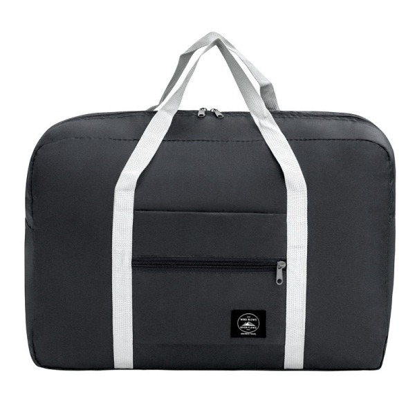 Resväska Unisex väska med stor kapacitet Nylon Dam vattentäta handväskor black