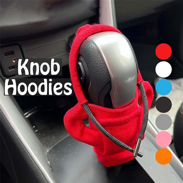 Gear Shift Knob Hoodie Sweatshirt Bil Mode Interiör Rolig Shifter Knob Hoodie Cover Black